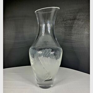 Lenox Fanlight Signed Wine Carafe Cut Glass Crystal Made USA Discontinued CHIP